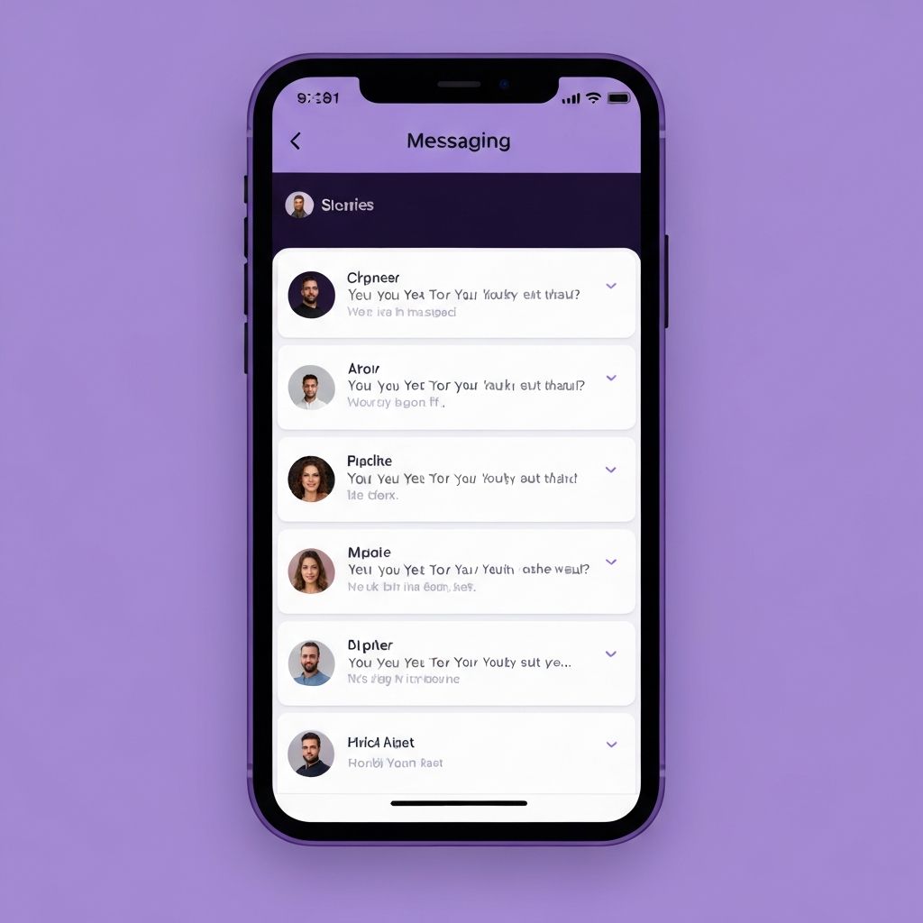 Purple app messaging