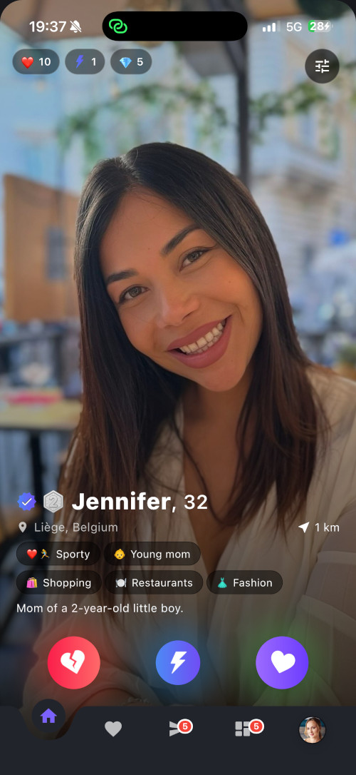 Purple app stories feature